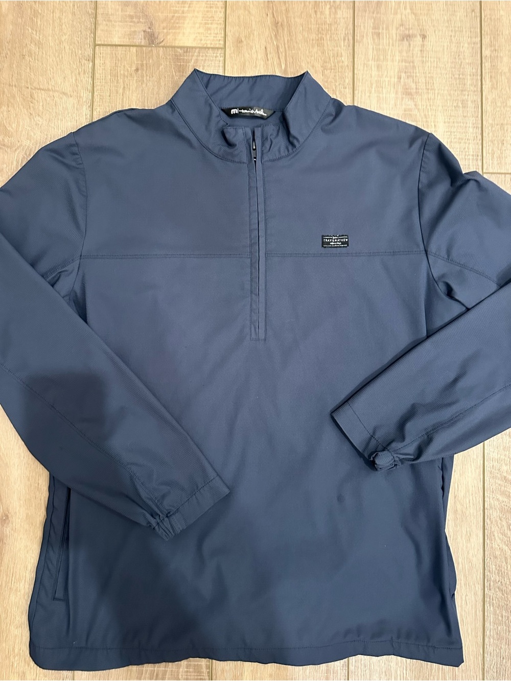 Travis Mathew Navy Quarter-Zip Lightweight Jacket